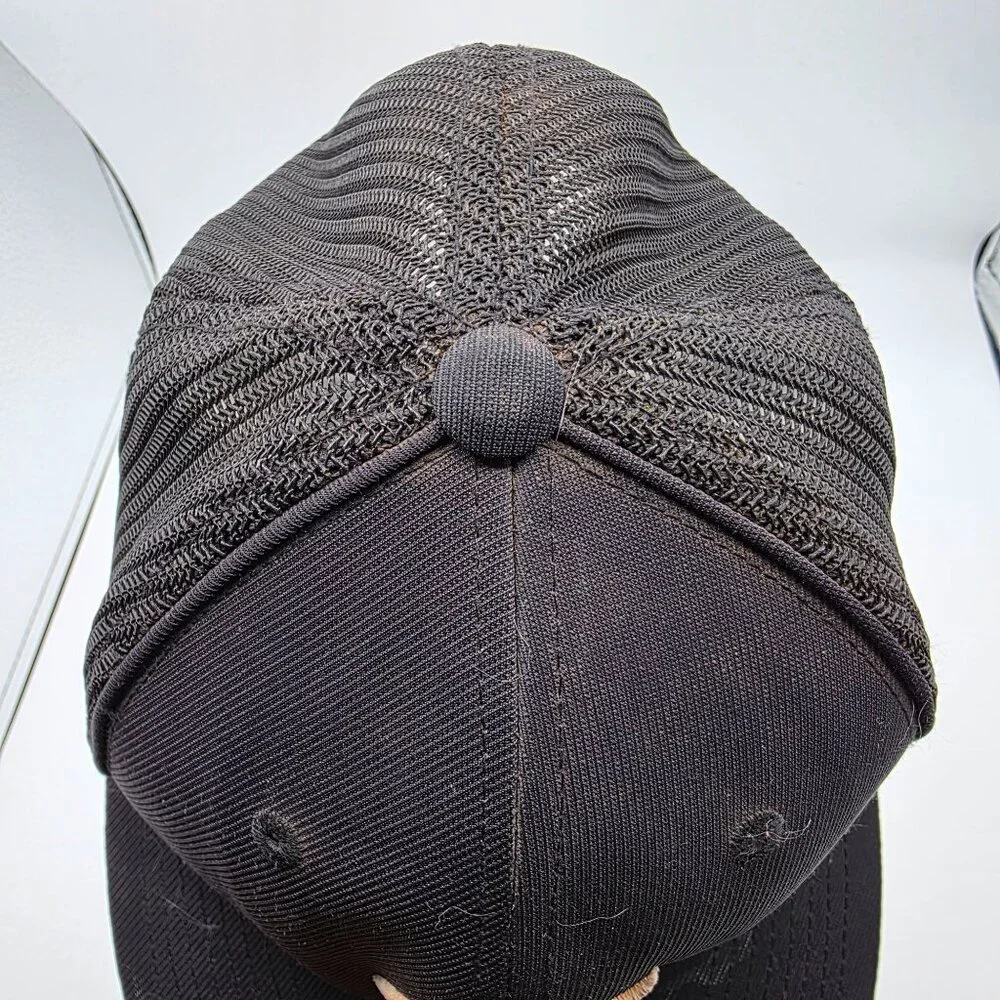 Pacific Headwear D-Series 405 S/M Black Mesh Trucker Baseball Hat Adjustable